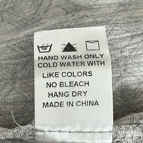 Dress Forum Split Leg Ankle Tie Spaghetti Strap Jumpsuit in Grey - Size Large - Picture 9 of 9